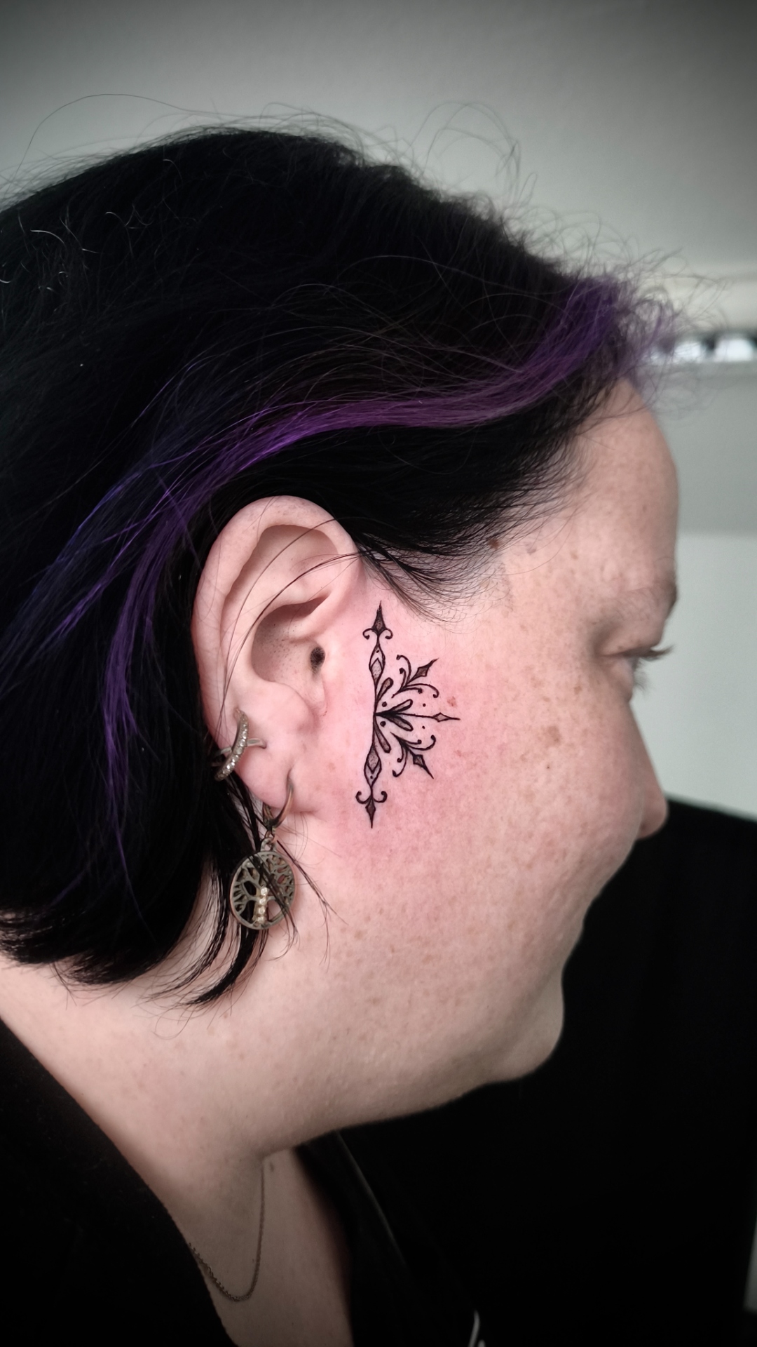 Dance with the Devil Lettering Tattoo