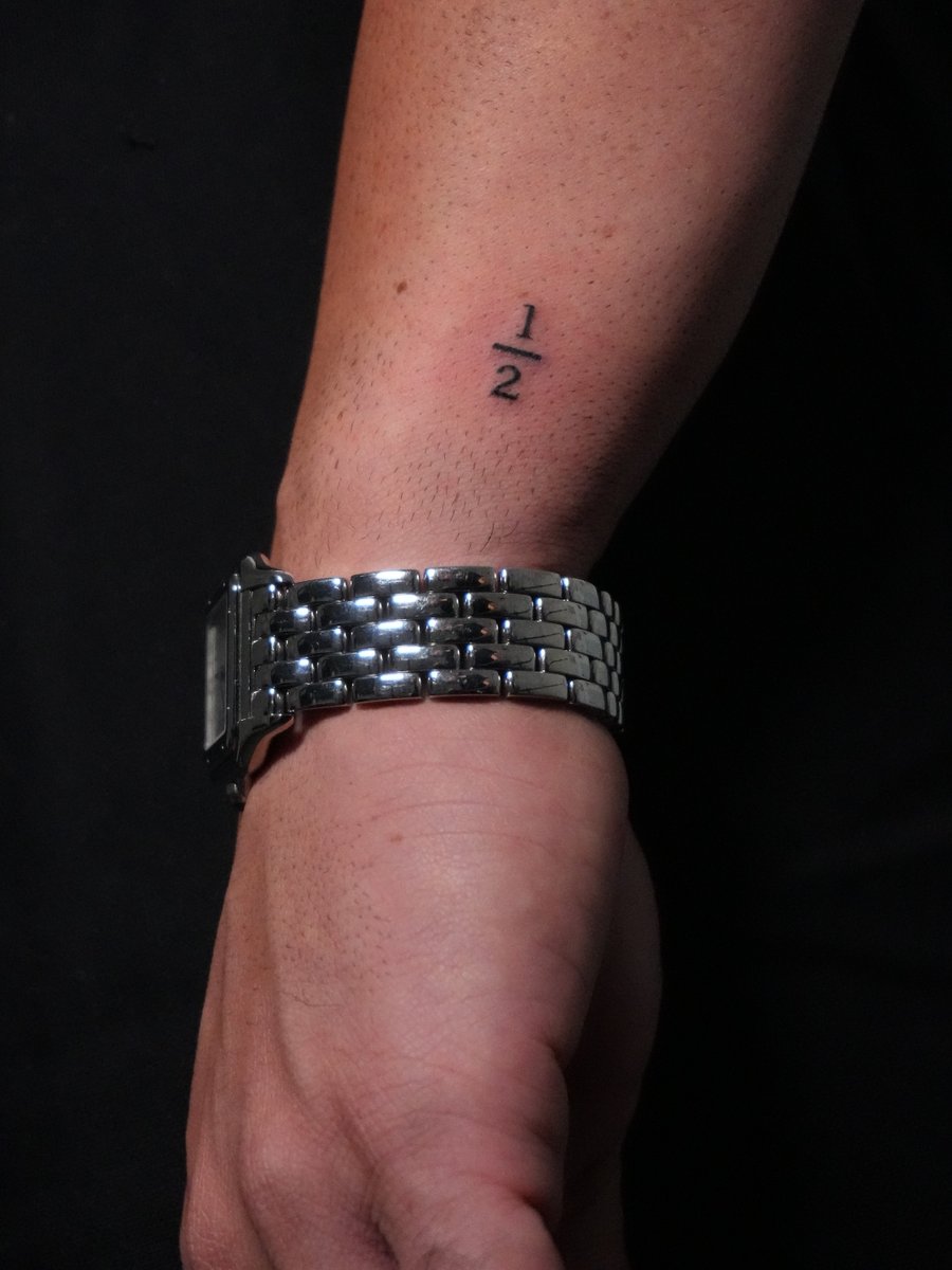 Kompass Palmen Farbtattoo Watercolor